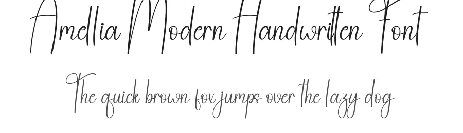 Amellia Modern Handwritten Font by andikastudio — Script Handwritten Font