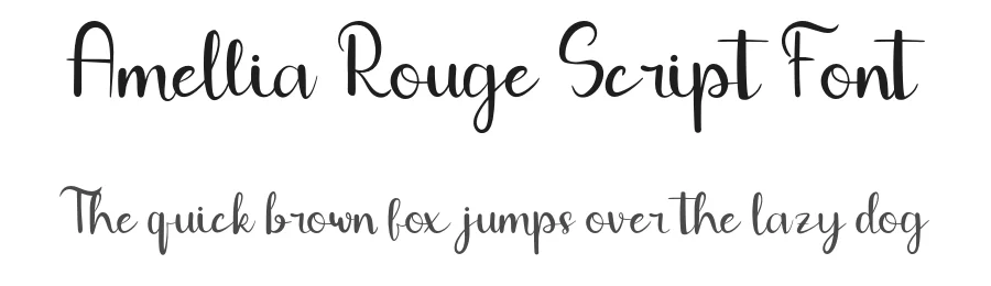Amellia Rouge Script Font by Creatifontstudios — Script Handwritten Font