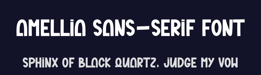 Amellia Sans-Serif Font by freshtypeink — Sans Serif Font — thumbnail 2