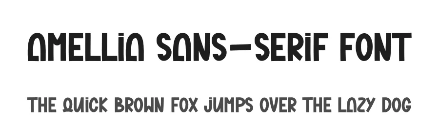 Amellia Sans-Serif Font by freshtypeink — Sans Serif Font