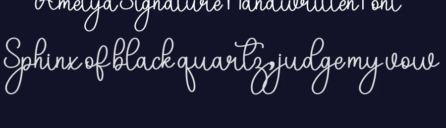 Amelya Signature Handwritten Font by inermediaSTUDIO — Script Handwritten Font — thumbnail 2