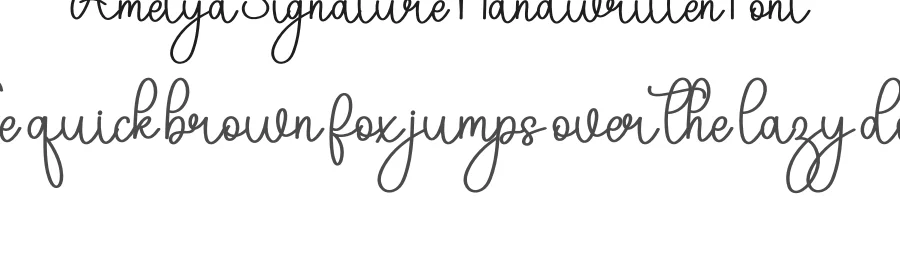 Amelya Signature Handwritten Font by inermediaSTUDIO — Script Handwritten Font