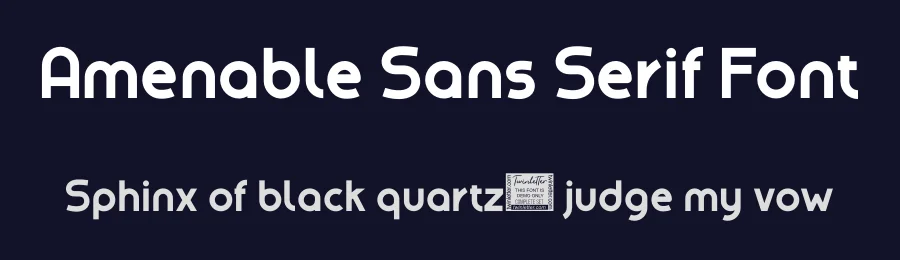 Amenable Sans Serif Font by twinletter — Sans Serif Font — thumbnail 2