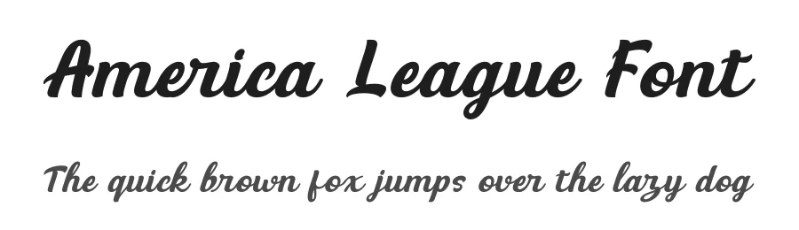 America League Font by timelesstype.co — Display Font