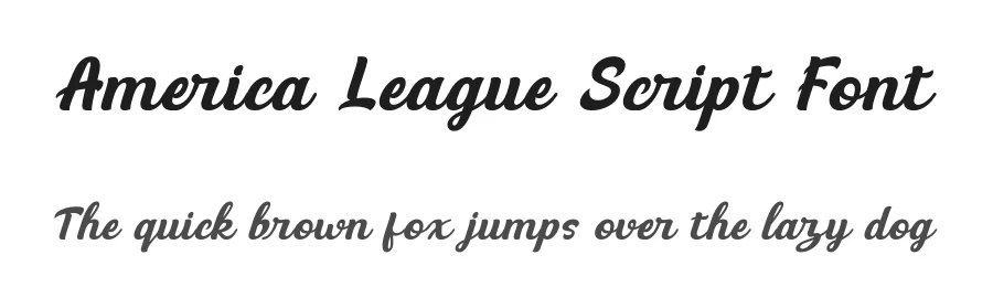 America League Script Font by timelesstype.co — Display Font