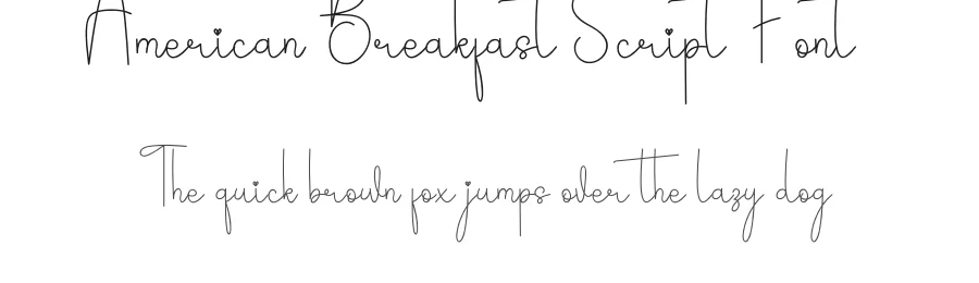 American Breakfast Script Font by andikastudio — Script Handwritten Font
