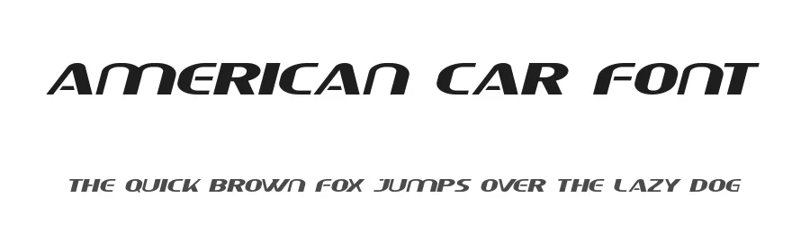 American Car Font by RaisProject — Display Font