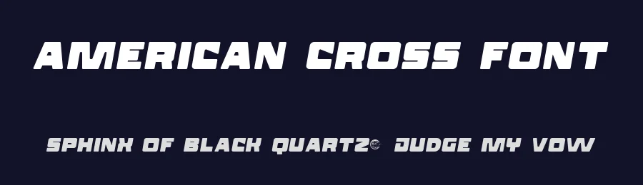 American Cross Font by RaisProject — Display Font — thumbnail 2