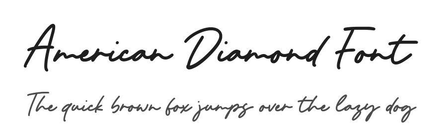 American Diamond Font by Timur type — Script Handwritten Font