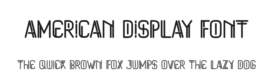 American Display Font by andikastudio — Display Font