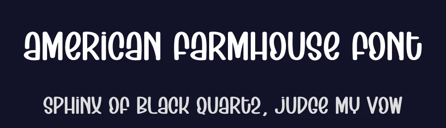 American Farmhouse Font by creativeletter — Display Font — thumbnail 2