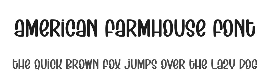 American Farmhouse Font by creativeletter — Display Font