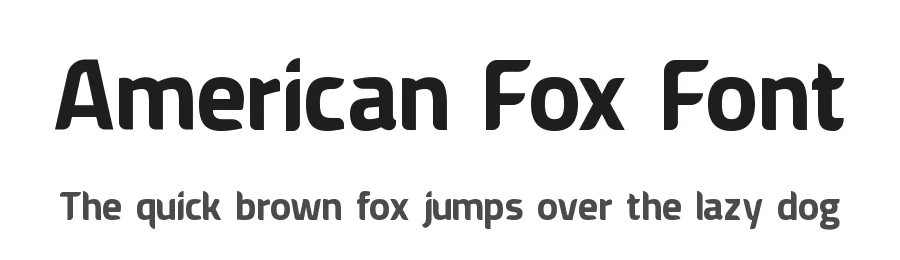 American Fox Font by yantodesign — Display Font