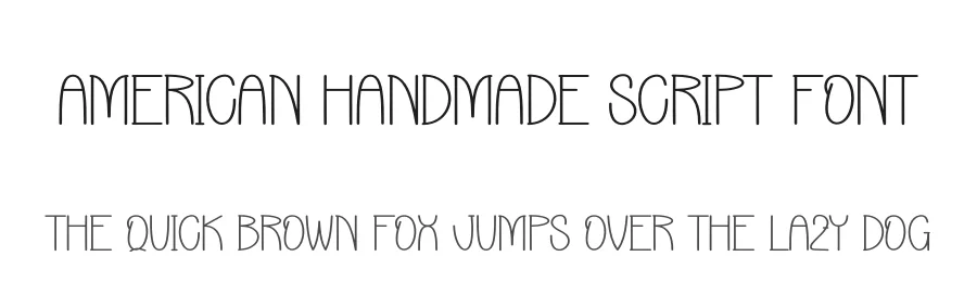 American Handmade Script Font by creativeletter — Script Handwritten Font