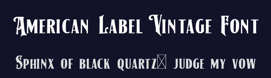 American Label Vintage Font by 24Design Studios — Display Font — thumbnail 2