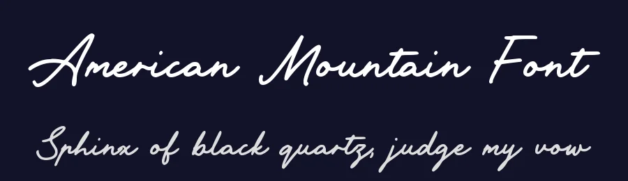 American Mountain Font by Allouse.Studio — Script Handwritten Font — thumbnail 2