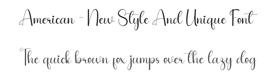 American – New Style And Unique Font by andikastudio — Script Handwritten Font