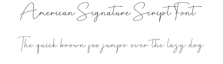 American Signature Script Font by creativeletter — Script Handwritten Font