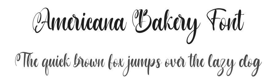 Americana Bakery Font by Almarkha Type — Script Handwritten Font