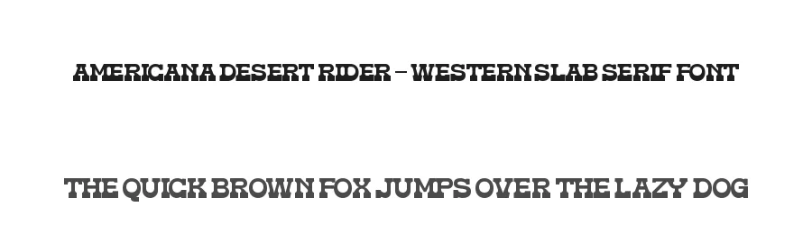 Americana Desert Rider – Western Slab Serif Font by timelesstype.co — Decorative Font