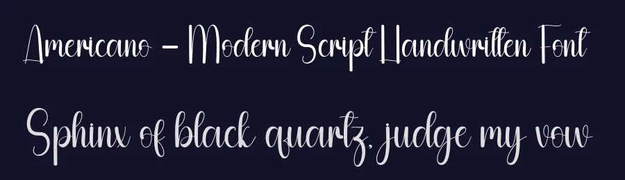 Americano – Modern Script Handwritten Font by andikastudio — Script Handwritten Font — thumbnail 2