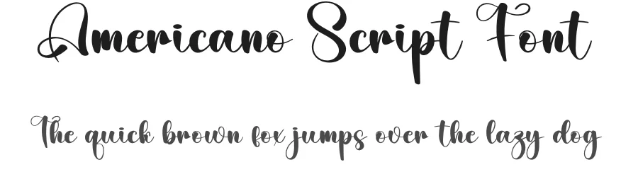 Americano Script Font by creativeletter — Script Handwritten Font