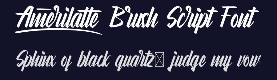 Amerilatte Brush Script Font by CalligraphyFonts.net — Script Handwritten Font — thumbnail 2