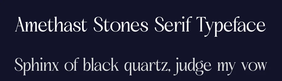 Amethast Stones Serif Typeface by timelesstype.co — Display Font — thumbnail 2