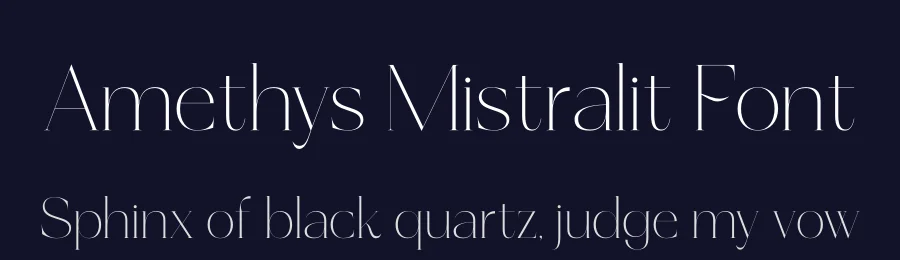 Amethys Mistralit Font by letterenastudios — Serif Font — thumbnail 2