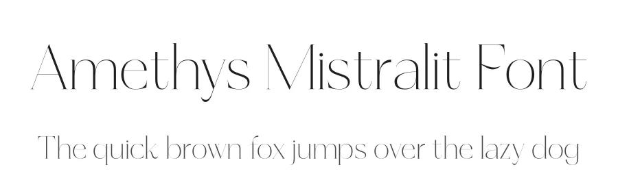 Amethys Mistralit Font by letterenastudios — Serif Font