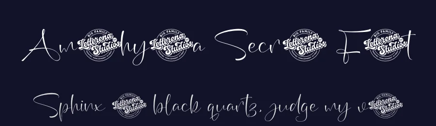 Amethysta Secret Font by letterenastudios — Script Handwritten Font — thumbnail 2