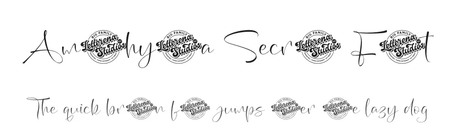 Amethysta Secret Font by letterenastudios — Script Handwritten Font