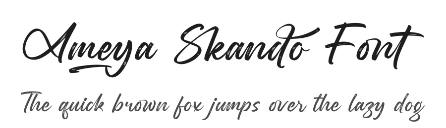 Ameya Skando Font by letterenastudios — Script Handwritten Font