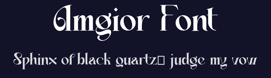 Amgior Font by Koplexsstudio — Decorative Font — thumbnail 2