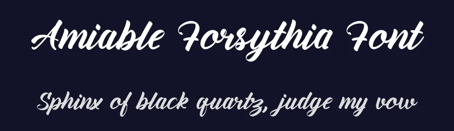 Amiable Forsythia Font by letterhanna — Script Handwritten Font — thumbnail 2