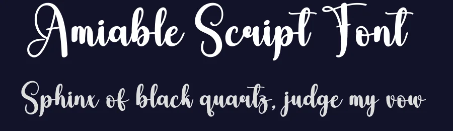 Amiable Script Font by andikastudio — Script Handwritten Font — thumbnail 2