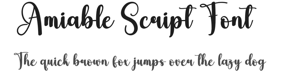 Amiable Script Font by andikastudio — Script Handwritten Font