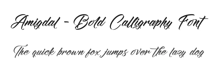 Amigdal – Bold Calligraphy Font by stylishtype.co — Script Handwritten Font