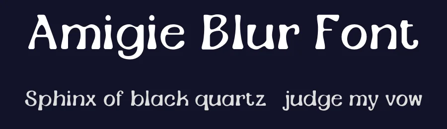 Amigie Blur Font by craftsupplyco — Display Font — thumbnail 2