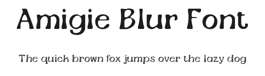Amigie Blur Font by craftsupplyco — Display Font