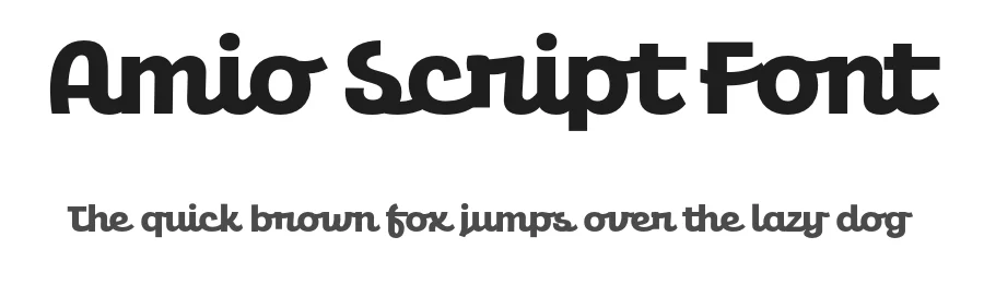 Amio Script Font by ekobimantara — Script Handwritten Font