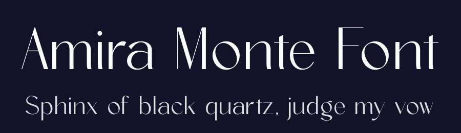 Amira Monte Font by timelesstype.co — Display Font — thumbnail 2