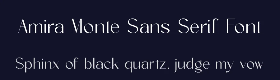 Amira Monte Sans Serif Font by timelesstype.co — Display Font — thumbnail 2