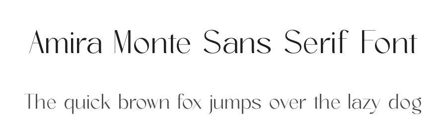 Amira Monte Sans Serif Font by timelesstype.co — Display Font
