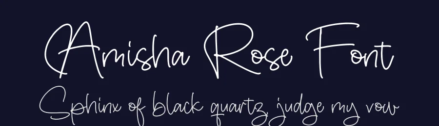 Amisha Rose Font by perspectype — Script Handwritten Font — thumbnail 2