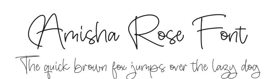 Amisha Rose Font by perspectype — Script Handwritten Font