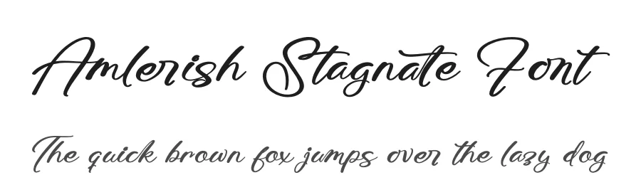 Amlerish Stagnate Font by stylishtype.co — Script Handwritten Font