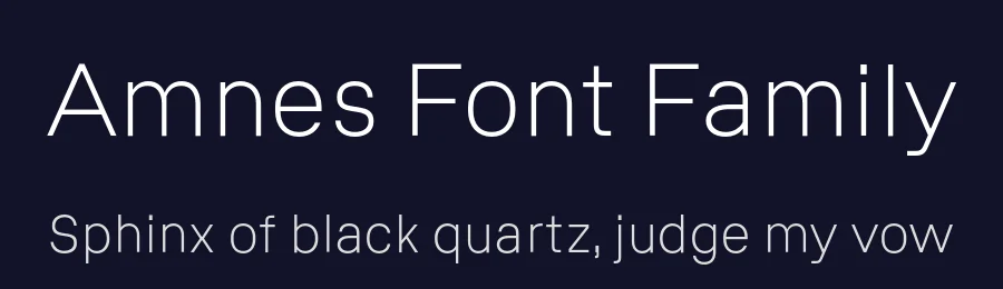 Amnes Font Family by Muhittin Güneş — Sans Serif Font — thumbnail 2