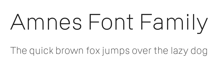 Amnes Font Family by Muhittin Güneş — Sans Serif Font