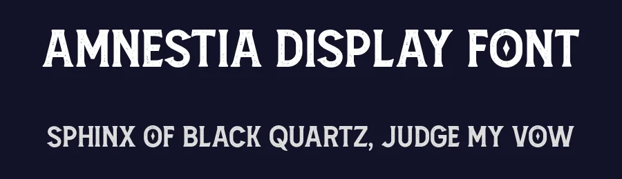 Amnestia Display Font by Arterfak Project — Display Font — thumbnail 2